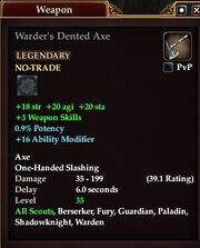 Warder's Dented Axe
