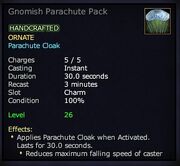 Gnomish Parachute Pack