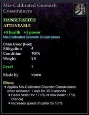 Mis-Calibrated Gnomish Crosstrainers