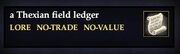 A Thexian field ledger