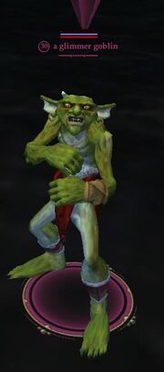 A glimmer goblin (Ruins of Varsoon)