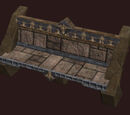 An Ornate Freeport Sandstone Bench