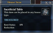 Sacrificial Table