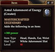 Astral Adornment of Energy (Greater)