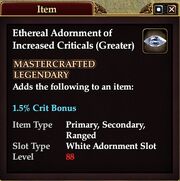 Ethereal Adornment of Increased Criticals (Greater)