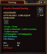 Oracle's Frosted Earring