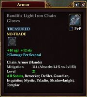 Bandit's Light Iron Chain Gloves