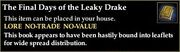 The Final Days of the Leaky Drake