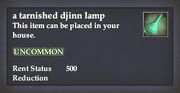 A tarnished djinn lamp
