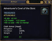 Adventurer's Cowl of the Stoic