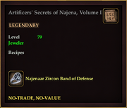 Artificers' Secrets of Najena, Volume I