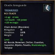 Oracle Armguards