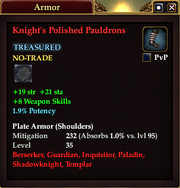 Knight's Polished Pauldrons