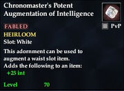 Chronomaster's Potent Augmentation of Intelligence