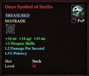 Onyx Symbol of Serilis