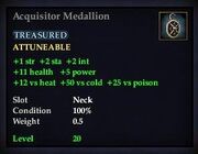Acquisitor Medallion