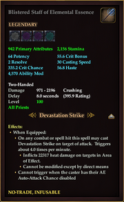 Blistered Staff of Elemental Essence