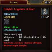 Knight's Legplates of Force