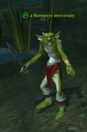 A Runnyeye mercenary (Enchanted Lands)