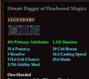Ornate Dagger of Deadwood Magics
