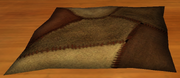 Leather stitched cushion (Visible)