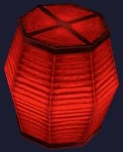 Red festival lantern (Visible)