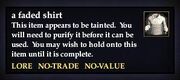 A faded shirt
