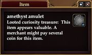 Amethyst amulet