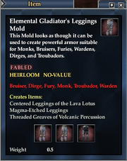 Elemental Gladiator's Leggings Mold