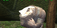A contemplating froglok templar