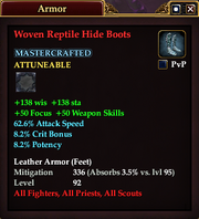 Woven Reptile Hide Boots