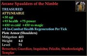 Arcane Spaulders of the Nimble