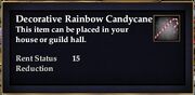 Decorative Rainbow Candycane
