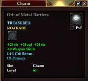 Orb of Metal Barriers