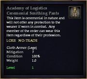 Academy of Logistics Ceremonial Smithing Pants