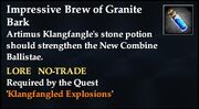 Impressive Brew of Granite Bark