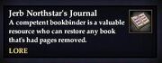 Jerb Northstar's Journal (House Item)