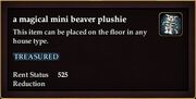 A magical mini beaver plushie