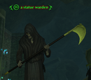 A statue warden