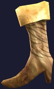 Warg-striped hanging boot (Visible)
