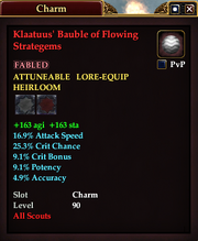 Klaatuus' Bauble of Flowing Strategems