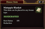 Matoppie Blanket (House Item)