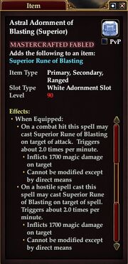Astral Adornment of Blasting (Superior)