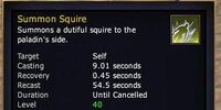Summon Squire (Paladin)