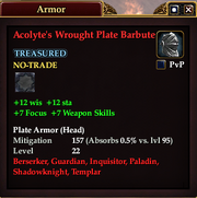 Acolyte's Wrought Plate Barbute