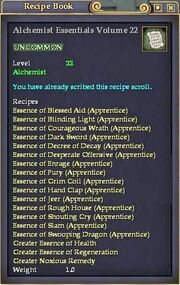 Alchemist Essentials Volume 22