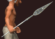 Ancient Ebon Leafblade (Equipped)