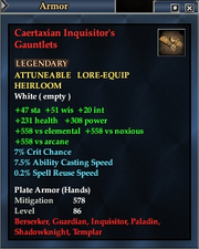 Caertaxian Inquisitor's Gauntlets