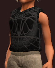 Hammered Black Iron Chestplate (Equipped)