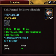 Zek Forged Soldier's Shackle